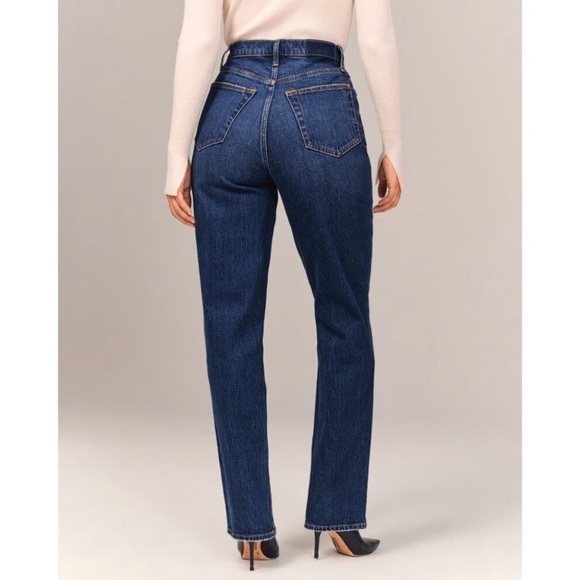 NWOT A&F Curve Love The '90s Straight Jeans Ultra High Rise 30 | 10 - Picture 4 of 14